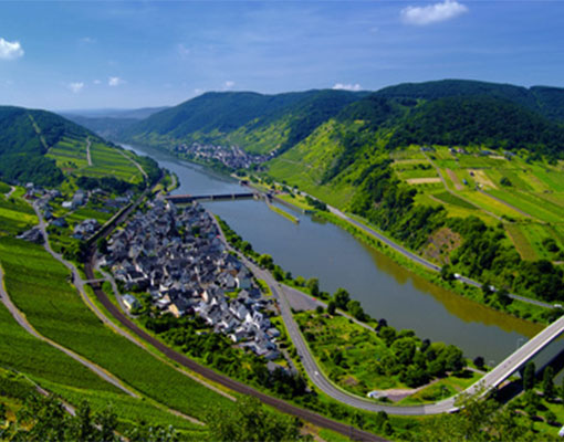 Blick ins Tal der Mosel